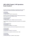 HRCI aPHR Chapter 2 HR Operations Exam-Graded A