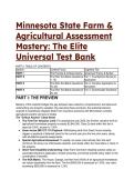 2026&sol;2027 Minnesota State Farm & Agricultural Assessment Elite Test Bank &vert; 19&plus; Q&A S-Tier Guide & Mentor Rationales