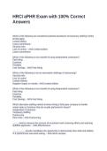 HRCI aPHR Exam with 100&percnt; Correct Answers