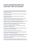 TALENT ACQUISITION aPHR Study Guide 2022 - 2023 Test Prep Book