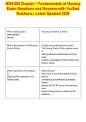 BSN 205 Chapter 1 Fundamentals of Nusring&NewLine;Exam Questions and Answers with Verified&NewLine;Solutions &vert; Latest Updated 2026