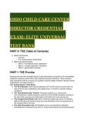 S-TIER&colon; Ohio Child Care Center Director Credential Exam &vert; Elite Universal Test Bank &lpar;2026&sol;2027&rpar;