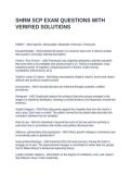 SHRM SCP EXAM QUESTIONS WITH VERIFIED SOLUTIONS