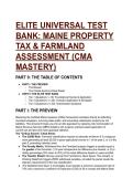 2026&sol;2027 Elite Insurance Exam Test Bank&colon; Maine Property Tax&comma; Farmland & Current-Use Mastery &lpar;19&plus; S-Tier Questions&rpar;