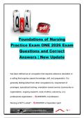 Foundations of Nursing Practice Exam ONE 2026 &vert; NURS 101 &vert; 300&plus; Practice Questions with Correct Answers &vert; Nursing Fundamentals&comma; Nursing Process&comma; Ethics&comma; Assessment & NCLEX Review