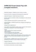 SHRM-SCP Exam Study Prep with Complete Solutions