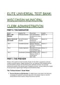 2026&sol;2027 Elite Test Bank&colon; Wisconsin Municipal Clerk Administration & Electoral Law