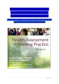 Test Bank For Health Assessment for Nursing Practice 8th Edition by Susan Fickertt Wilson & Jean Foret Giddens ISBN 9780443124433 Chapters &lpar;1 to 24&rpar;