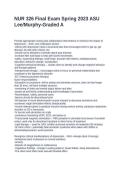 NUR 326 Final Exam Spring 2023 ASU Lee Murphy-Graded A