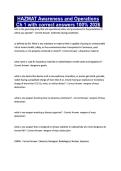 HAZMAT Awareness and Operations Ch 1 with correct answers 100&percnt; 2026