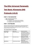 2026&sol;2027 The Elite Universal Paramedic Test Bank&colon; Minnesota EMS Protocols &lpar;v11&period;0&rpar; &vert; S-Tier 43&plus; Q&A Clinical Guide