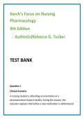 Karch's Focus on Nursing Pharmacology 