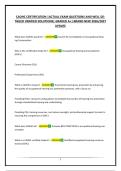 CAOHC CERTIFICATION &vert;ACTUAL EXAM QUESTIONS AND WELL DETAILED VERIFIED SOLUTIONS&vert; GRADED A&plus;&vert; BRAND NEW 2026&sol;2027 UPDATE