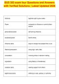 BUS 303 exam four Questions and Answers&NewLine;with Verified Solutions &vert; Latest Updated 2026