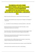 Florida State Fire Instructor III &ndash; Advanced Fire Service Instruction&comma; Training Leadership&comma; and Certification Study Guide