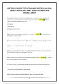 PESTICIDE APPLICATOR TEST&vert;ACTUAL EXAM QUESTIONS AND WELL DETAILED VERIFIED SOLUTIONS&vert; GRADED A&plus;&vert; BRAND NEW 2026&sol;2027 UPDATE