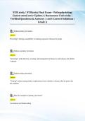 NUR 2063 &sol; NUR2063 Final Exam&ndash; Pathophysiology &NewLine;&lpar;Latest 2026&sol;2027 Update&rpar; &vert; Rasmussen University &vert; &NewLine;Verified Questions & Answers &vert; 100&percnt; Correct Solutions &vert; &NewLine;Grade A