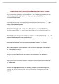 LAS 4931 Final Exam &vert; UPDATED Questions with 100&percnt; Correct Answers&NewLine;