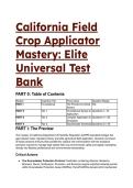 2026&sol;2027 California Field Crop Applicator Exam Mastery&colon; Elite 17&plus; Question Test Bank