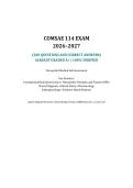 COMSAE 114 Exam Review &lpar;2026&sol;2027&rpar; &ndash; Osteopathic Medical Self-Assessment &vert; COMLEX Level 1 &sol; Level 2 CE Preparation &vert; 200 Questions and Correct Answers