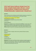WGU D487 Secure Software Design Exam Test Bank - Complete Study Guide with 500&plus; Actual Exam Questions&comma; Verified Correct Answers & Detailed Rationales - Updated 2026 &vert;&vert; Brand New&excl;&excl;
