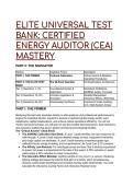 2026&sol;2027 ELITE CEA MASTERY&colon; 44&plus; Question Certified Energy Auditor &lpar;CEA&rpar; Test Bank &vert; Investment-Grade Study Guide