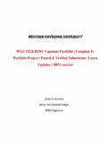 WGU D226 BSNU Capstone Portfolio &vert; Complete E-Portfolio Project &vert; Passed & Verified Submission &vert; Latest Updates &vert; 100&percnt; correct