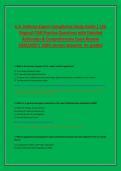 Advanced Health Assessment Test 1 - UTA NURS 5220 150&plus; &NewLine;Multiple Choice Questions with Bold Italic Answers and Italic &NewLine;Explanations &vert; 20226&sol;2027 &vert; A&plus; GRADED &vert;Advanced Health &NewLine;Assessment Test 1