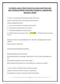 ATI MENTAL HEALTH PROCTOR&vert;ACTUAL EXAM QUESTIONS AND WELL DETAILED VERIFIED SOLUTIONS&vert; GRADED A&plus;&vert; BRAND NEW 2026&sol;2027 UPDATE