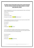 ATI MENTAL HEALTH PROCTORED EXAM&vert;ACTUAL EXAM QUESTIONS AND WELL DETAILED VERIFIED SOLUTIONS&vert; GRADED A&plus;&vert; BRAND NEW 2026&sol;2027 UPDATE