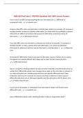 MBA 620 Final Exam &vert; UPDATED Questions with 100&percnt; Correct Answers&NewLine;