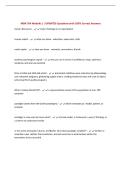 MBA 704 Module 1 &vert; UPDATED Questions with 100&percnt; Correct Answers&NewLine;
