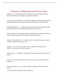 MBA 706 test 1 &vert; UPDATED Questions with 100&percnt; Correct Answers&NewLine;