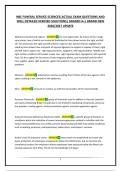 NBE FUNERAL SERVICE SCIENCES&vert;ACTUAL EXAM QUESTIONS AND WELL DETAILED VERIFIED SOLUTIONS&vert; GRADED A&plus;&vert; BRAND NEW 2026&sol;2027 UPDATE