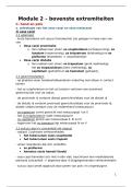 samenvatting functionele anatomie module 2 hand en pols