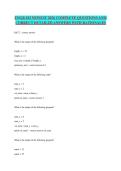 ENGR 102 NEWEST 2026 COMPLETE QUESTIONS AND CORRECT DETAILED ANSWERS WITH RATIONALES&NewLine;&NewLine;