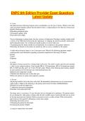 ENPC 6th Edition Provider Exam Questions Latest Update