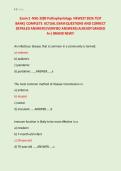 Exam 2 -NSG 3280 Pathophysiology NEWEST 2026 TEST &NewLine;BANK&vert; COMPLETE  ACTUAL EXAM QUESTIONS AND CORRECT &NewLine;DETAILED ANSWERS &lpar;VERIFIED ANSWERS&rpar; ALREADY GRADED &NewLine;A&plus;&vert; BRAND NEW&excl;&excl;