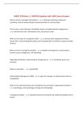 MGMT 3720 Exam 1 &vert; UPDATED Questions with 100&percnt; Correct Answers&NewLine;