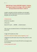 NUR 230 Exam 3 &lpar;Latest 2026&sol;2027 Update&rpar; &vert; Anatomy&comma; &NewLine;Neurology & Surgical Terminology &vert; 300 Correct Q&A &vert; &NewLine;Nursing Fundamentals Review &vert; Grade A&plus;