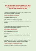 NUR 230 FINAL EXAM - NURSING FUNDAMENTALS &sol; MED&NewLine;SURG &vert; COMPLETE EXAM WITH CORRECT ANSWERS AND &NewLine;RATIONALES&period; A&plus; GUARANTEED SUCCESS 