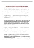 MGT 101 Exam 3 &vert; UPDATED Questions with 100&percnt; Correct Answers&NewLine;