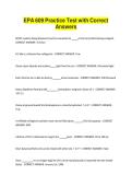 EPA 609 Practice Test with Correct Answers