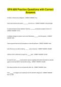 EPA 609 Practice Questions with Correct Answers