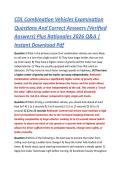 CDL Combination Vehicles Examination &NewLine;Questions And Correct Answers &lpar;Verified &NewLine;Answers&rpar; Plus Rationales 2026 Q&A &vert; &NewLine;Instant Download Pdf 