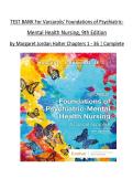TEST BANK For Varcarolis' Foundations of Psychiatric&NewLine;Mental Health Nursing&comma; 9th Edition &NewLine;by Margaret Jordan Halter Chapters 1 - 36 &vert; Complete