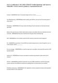 SACA Certification C-101 &lpar;2025&rpar; UPDATE Verified Questions And Answers &vert; With 100&percnt; Correct Answers graded A&plus; Guaranteed Success&excl;&excl;&NewLine;