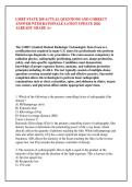 LMRT STATE 200 ACTUAL QUESTIONS AND CORRECT &NewLine;ANSWER WITH RATIONALE LATEST UPDATE 2026 &NewLine;ALREADY GRADE A&plus;