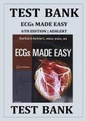 Test Bank For ECGs Made Easy 6th Edition by Barbara J&period; Aehlert ISBN 9780323401302 Chapters &lpar;1 to 10&rpar;