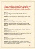 Arizona Real Estate License Exam Study Pack&excl;&excl; &lpar;2026 Latest Update&rpar;
